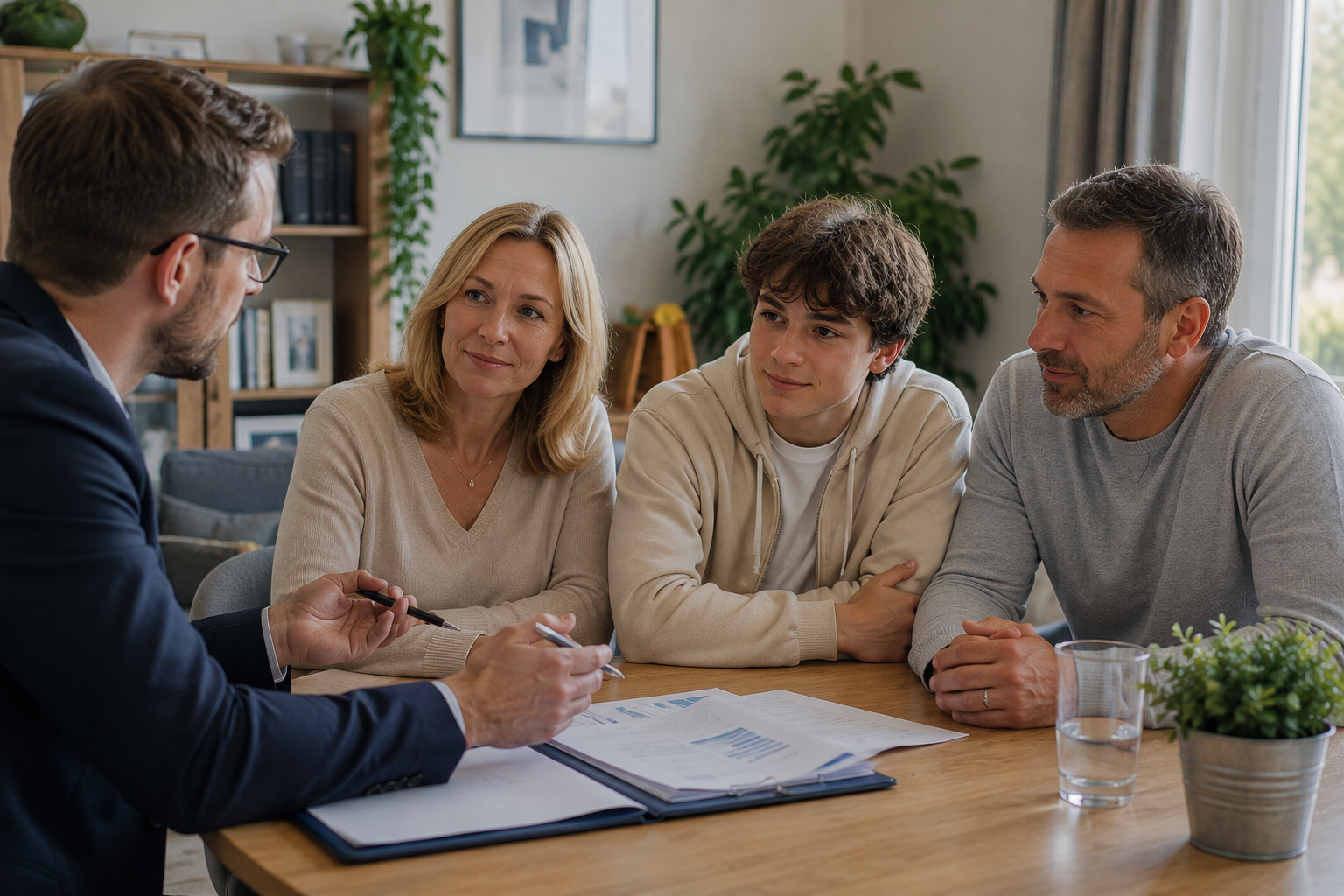 Family and professional conversation